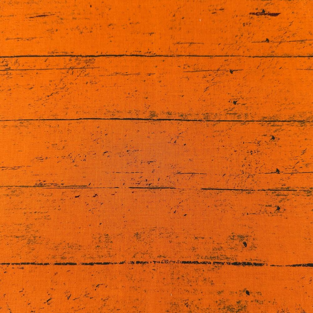 Orange Wood Planks | Jeepers Creepers | Clothworks Fabric | 1/2 Yard | Halloween